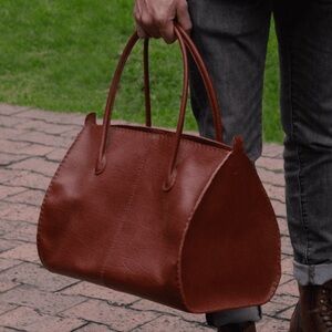 Elegant Brown Satchel Bag